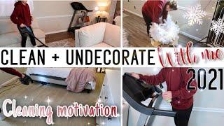 *ALL DAY* CLEAN + UNDECORATE WITH ME| 2021 EXTREME CLEANING MOTIVATION| Addison Dailee