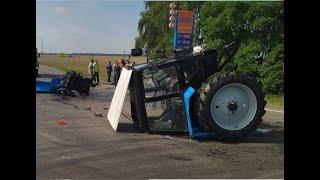 Трактор разлетелся на части: ДТП под Брянском