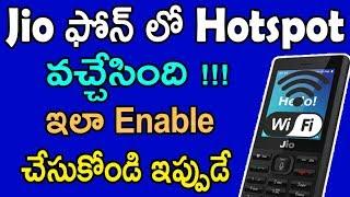 Jio phone hotspot | how to enable hotspot in jio phone | internet sharing jio phone | tekpedia