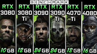 RTX 3080 vs RTX 3080 Ti vs RTX 3090 vs RTX 3090 Ti vs RTX 4070 Ti vs RTX 4080  Test in 10 Games / 2K