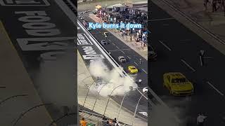 Kyle Larson does victory burnout at Bristol! #nascar #bristolmotorspeedway #nascarracing