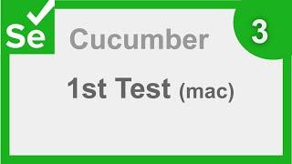 Selenium Cucumber Java BDD Framework 3 - First Selenium Test | Mac | Step by Step | Raghav Pal