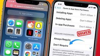 How to stop asking password for App store iOS 14| Stop iTunes from asking for password on App iOS 14