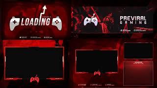 Animated Twitch Revamp for PreViralGaming - Overlays design
