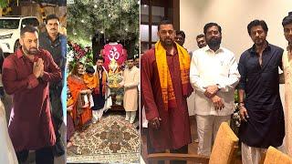 CM Eknath Shinde Auspicios Ganesh Aarti 2023 UNCUT - Salman Khan, Shahrukh Khan, Sunil Shetty,Ashaji