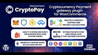 CryptoPay WooCommerce - Cryptocurrency payment gateway plugin #crypto #bitcoin #blockchain