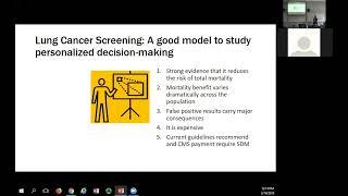 Tanner Caverly, MD, MPH - "Shared Decision Making in Practice: Colon Cancer & Lung Cancer"