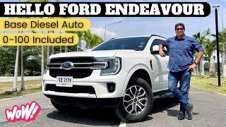 2024 Ford Endeavour Base 170 Bhp Diesel Auto 4x2 Trend Driven || First look Review & Walkaround