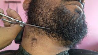 ASMR Young Barber Boy New Style Beard Transformation in Pakistan#makeup #haircut #fadehaircut