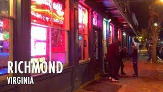 Richmond Virginia NIGHTLIFE, DON'T GO HERE ALONE!!! 【4K】