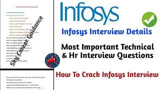 Infosys Important Interview Questions || Technical And Hr Interviews || Interview Questions