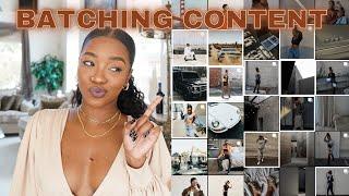 HOW TO BATCH CONTENT FOR INSTAGRAM | *TIPS* on creating Consistent Content