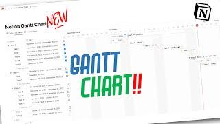 Dynamic Gantt Chart in Notion [NEW]