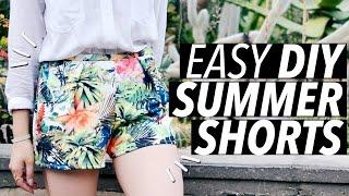 DIY Easy Summer Shorts (No Zipper! No Elastic! No Buttons!) | WITHWENDY