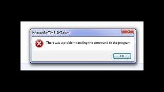 حل مشكل there was a problem sending the command to the program