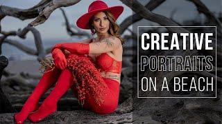 Creative beach portraits using off-camera flash