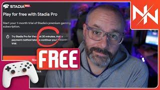 TRY Stadia Pro for FREE!!!  NO CREDIT CARD REQUIRED