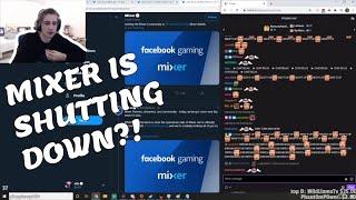 xQc reacts to Mixer shutting down (Ninja and Shroud)