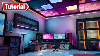 How I Built A Modern Gaming Room In Fortnite Creative! (Part 1)