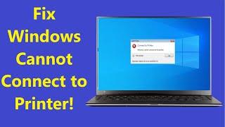 How to Fix Windows Cannot Connect to Printer operation failed with Error 0x0000011b! - Howtosolveit