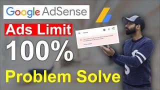 Temporary Ad Serving Limit Placed on Your AdSense Account (100% Working) Solution In Hindi