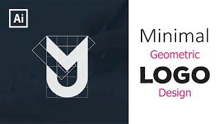 Minimal Geometric Logo Design Adobe Illustrator