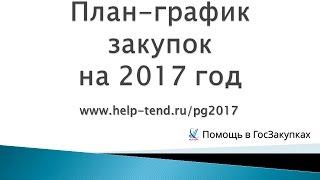 Автоматическое формирования плана закупок и плана графика на 2017 год