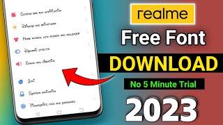 All realme Phones ‼ Free Font Change ‼ Realme me free me font kaise change kare  Realme Free Font |