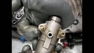 Ремонт редуктора бензокосы, замена шестеренок/Repair of gearbox of brush cutter,