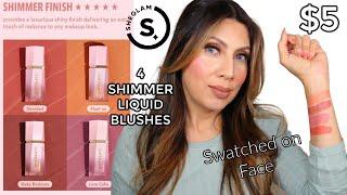 Testing Out VIRAL NEW Sheglam Color Bloom Day Glow SHIMMER Liquid Blush! [Same or Better?]