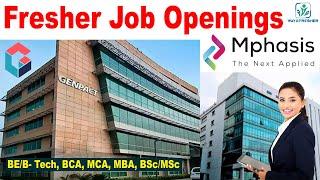 Fresher Job openings in Genpact & Mphasis | Way2Fresher