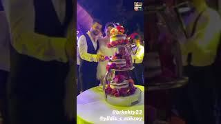 YildizÇağriAtiksoy and berk oktay wedding cake cutting ceremony |short | malhun| @turkishhistory9127