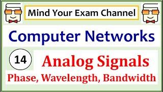 Phase, Wavelength & Bandwidth of Analog Signals| Computer Networks Course| Lecture 14