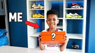 I OPENED THESE CR7 BOOTS IN MY NEW BEDROOM LIKE TEKKERZ KID