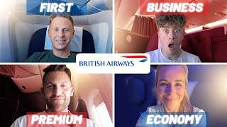Flying in 4 Classes On The Same British Airways Flight...AGAIN | Including First Class & Club Suite!