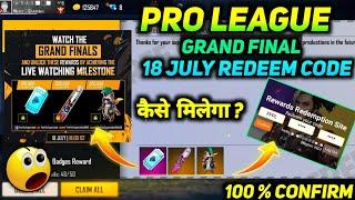 ffpl redeem code| grand final redeem code freefire| live watching milestone| rockie pet