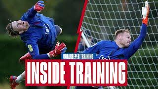 Pickford, Ramsdale & Johnstones Shot Stopping Session & GK Half Volley Challenge | Inside Training