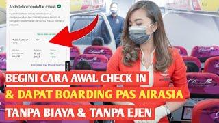 CARA CHECK IN ONLINE PENUMPANG AIRASIA TANPA BAGASI #airasia #airasiaindonesia