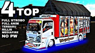 4 TOP MOD BUSSID TERBARU TRUCK CANTER FULL STROBO LINK MEDIAFIRE NO PW || MOD BUSSID TRUCK CANTER