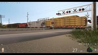 Trainz 2019 Union Pacific long freight train