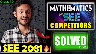 5 Steps to PASS in C. Maths in SEE 2081! | Anurag Silwal