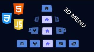 3D Menu with HTML, CSS, and JavaScript /  CSS Transitions, CSS 3D Transforms