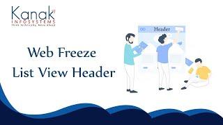 Web Freeze List View Header - Odoo Module | Kanak Infosystems