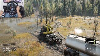 Missing oil tank - SnowRunner | Logitech g29 gameplay