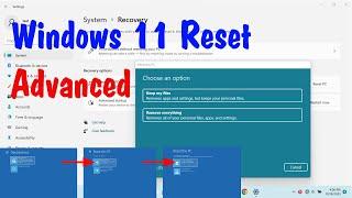 Windows 11 Reset : Mastering Advanced Options - NCPWorld
