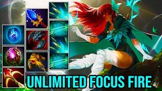 [ WindRanger ] UNLIMITED FOCUS FIRE - BEST TEAM FIGHT - AGGRESSIVE BUILD -  DOTA 2 GAMEPLAY