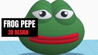 TinkerCAD - Tutorial for Beginners - How to 3D Design Meme Frog Pepe