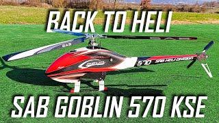 Back To Heli after 14 Years  SAB Goblin 570 KSE 3D Maiden Flight 