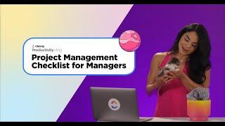 Project Management Checklist for Managers | ClickUp Vlog