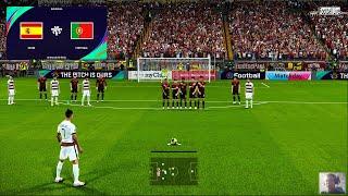 PES 2021 | Spain vs Portugal | C.Ronaldo Free Kick Goal | Gameplay PC